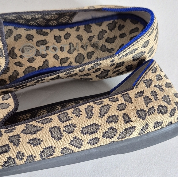 Rothy's The Loafer Spotted Leopard Print Round Toe Slip-On Flats Shoes - Size 8* - Picture 11 of 16